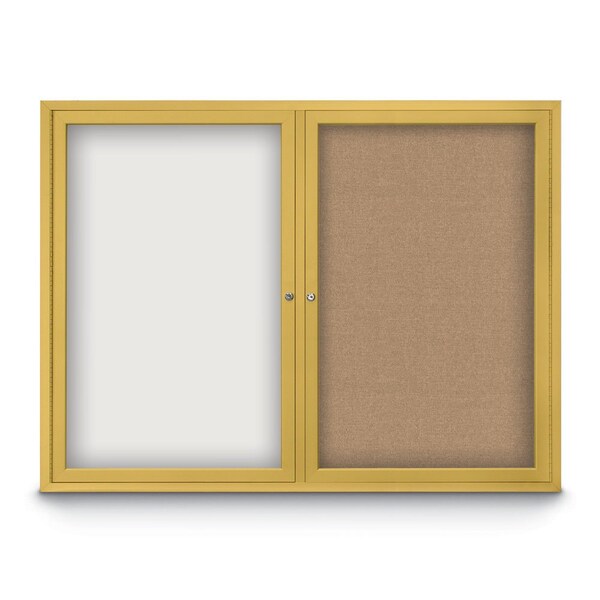 Corkboard, Buff/ Bronze, 48" x 36"